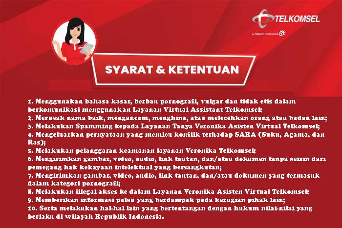 Disclaimer Veronika Telkomsel