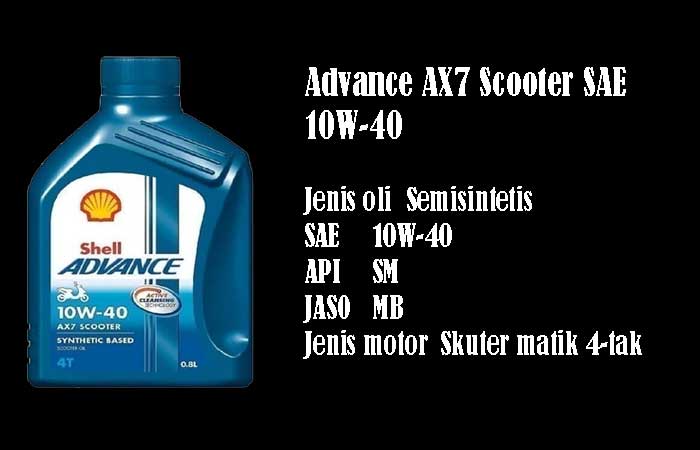 Advance AX7 Scooter SAE 10W-40