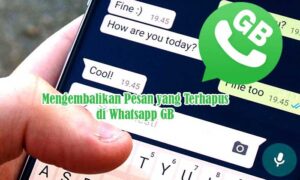 Mengembalikan Pesan yang Terhapus di Whatsapp GB